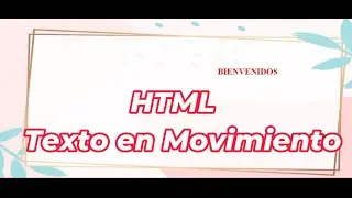 HTML - Texto en movimiento