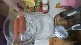 Закуска из моркови с чесноком.