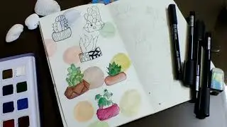Cute easy doodle of cactus 🌵 Doodle art | painting | how to doodle cactus| doodle art for beginners