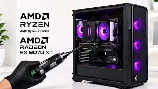 Ryzen 7 9700X + RX 9070 XT 16GB 🔥 Ultimate 1440p Gaming PC Build!
