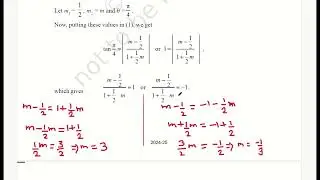 CLASS 11 NCERT MATH CH 9 STRAIGHT LINES LEC 2 ANGLE BETWEEN LINES EXAMPLES EX 9.1