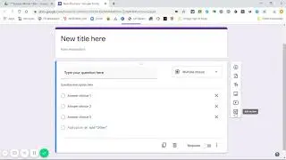 Adding sections in Google Forms