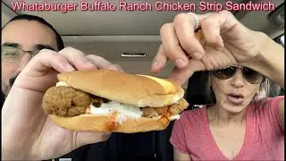 Whataburger Buffalo Ranch Chicken Strip Sandwich Fast Food Review