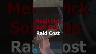 How many metal picks does it take to break a soft side wall in Rust?