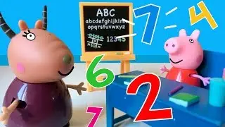 Peppa Pig 🐽 en el cole te enseña los números 🎉