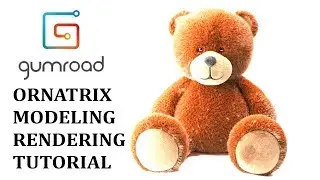 Teddy Bear Tutorial Pack on Gumroad (Zbrush / 3ds max / V-Ray / Ornatrix)