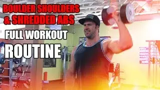 BOULDER SHOULDERS AND SIX PACK ABS WORKOUT