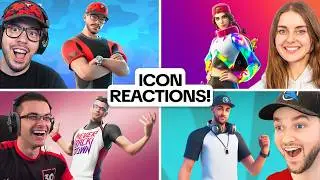 EVERY Fortnite Streamer Icon Skin Reaction!