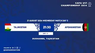 Tajikistan vs Afghanistan  | CAFA U-17 CHAMPIONSHIP 2024