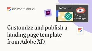 Publish a landing page from Adobe XD using Anima's live template