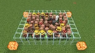 100 villagers vs. ??? zombies.🤪🤪🤪 .29179 IQ.🙀🙀🙀🙀🙀 Minecraft...