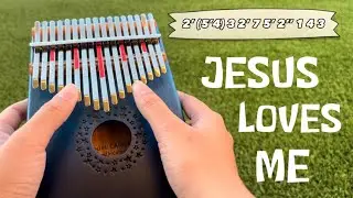 Jesus Loves Me | tutorial kalimba cover | 17 keys