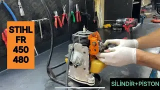 STIHL FR 450 SIFIRDAN REVİZYON SİLİNDİR+PİSTON+KRANK(STIHL FR 450 REVISION FROM SCRATCH)