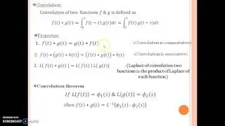 Mayur Gohil Laplace transforms Part 13   Convolution & Inverse laplace using Convolution