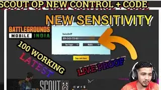 scout bgmi control code || scout gaming || PUBG MOBILE
