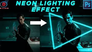 NEON LIGHTING EFFECT | PHOTOSHOP TUTORIAL #photoshop #neon #light #graphics #designing