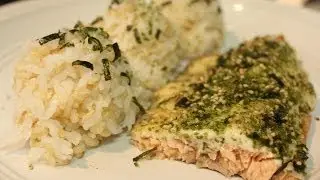 Baked Furikake Salmon with mayo