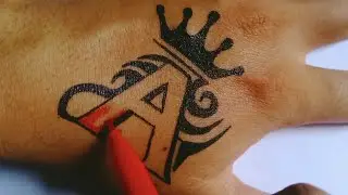 How to make a variation of the letter A tattoo