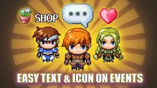 Easy Text & Icon on Events - RPG Maker MZ Plugin
