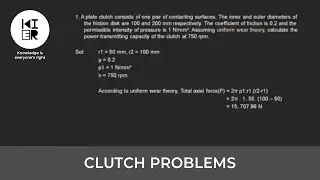 Clutch example problems | Knowledge is everyone's right