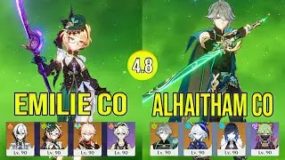 Emilie C0 & Arlecchino C0 - Alhaitham C0 & Yelan C0 Spiral AByss Floor 12 Genshin impact
