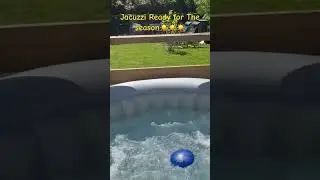 Jacuzzi means summer and now it’s ready😀#water #bubbles #summer # sun