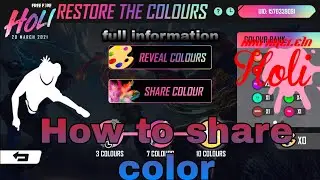 HOW TO SHARE COLOR || FREE FIRE || BY ACID GAMING||