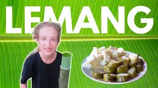 🇲🇾Perfect Lemang Rice: Traditional Bamboo Cooking in Malaysia