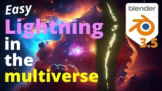Lightning appears in the form of a multiverse | Blender Tutorial