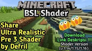BSL Shader Minecraft Ultra Realistic Pre-3 Shader | Share Shader Minecraft