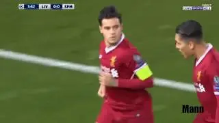 Philippe Coutinho Goal - Liverpool vs Spartak Moskva (1-0) - CHAMPIONS LEAGUE 6/12/2017 HD
