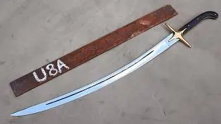 Turning Rusty Steel STRIPE into Razor Sharp SCIMITAR