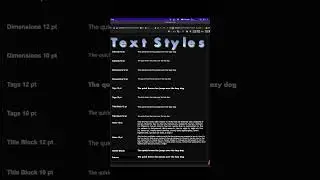 Vectorworks Short Power-Ups: 01 Text Styles