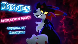Bones -Animation meme (TW: bright/flashing colors)