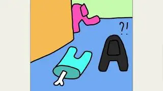 Анимация Among us / быстро рисую / жиза в Among us