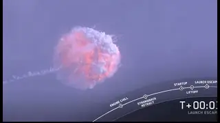 Watch a SpaceX rocket blow up during abort test