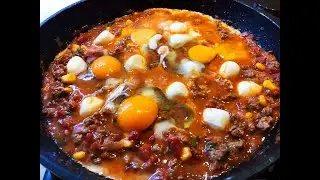 Шакшука Отдохни ! Яичница , как готовят в деревне ! Вкуснее не пробовал !