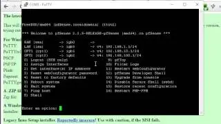 Accessing the PFSense SG2440 Firewall from the Console Port