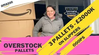Amazon Overstock Pallets, 2k on 3 pallets of slippers….oops..!