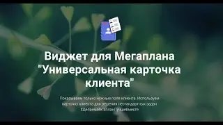 Виджет для Мегаплана 
