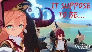 A moment with Hilichurls in genshin impact