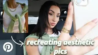 RECREATING AESTHETIC PINTEREST PHOTOS AT HOME!