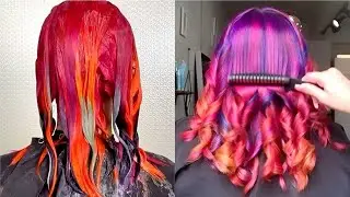 Mejor corte de cabello y transformación del color del cabello 2021 | Increíble recopilación de pei