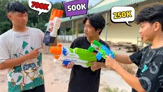 Thử Thách Bắn Súng Nước - Súng Nhà Giàu vs Súng Nhà Nghèo