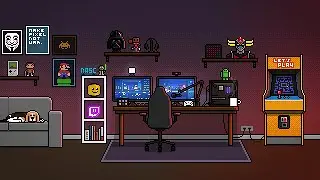 Pixel art streaming setup #pixelart #twitchstreamer