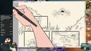 Drawing My Graphic Novel - Twitch Stream 7/05/24