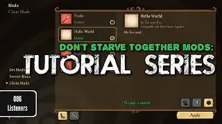Create Mods for Don't Starve Together - Tutorial 006