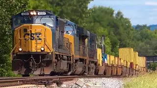 Old School CSX Train Lash Ups @ Warm Springs.
