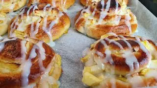 Como hacer pan de manzana en casa!!! facil y muy rico 😋