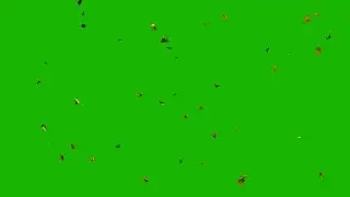 4K, Falling Leaves Green Screen, Autumn Leaves, UHD.